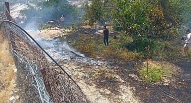 Malatya'da bahçe yangını