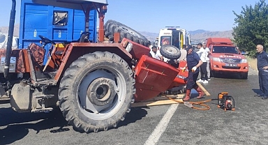 Malatya'da traktör tırla çarpıştı: 1 ölü