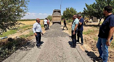 Akçadağ'da grup yolu çalışmaları devam ediyor