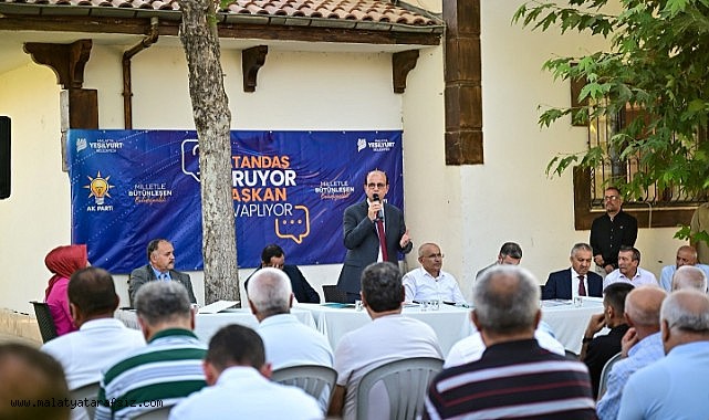 Başkanlar Malatya'nın geleceğini Özalper'de vatandaşlarla paylaştı