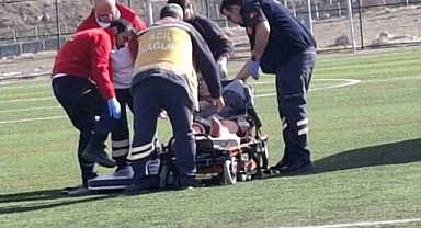 Beyin kanaması geçiren hastanın imdadına ambulans helikopter yetişti