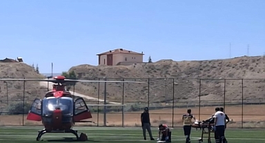 Darende'de kalp krizi geçiren hasta hava ambulansıyla Malatya'ya sevk edildi