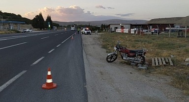 Darende'de otomobil motosiklete çarptı: 1 yaralı