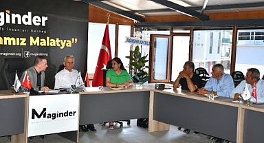 Doğanşehir Muhtarları MAGİNDER Başkanı Karademir'le bir araya geldi
