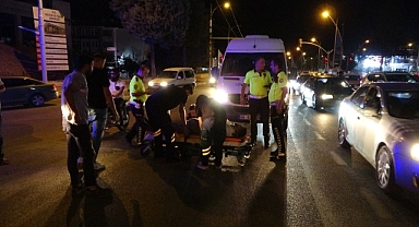 Malatya'da motokurye kazada yaralandı