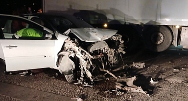 Malatya'da tır ile otomobil çarpıştı: 3 yaralı