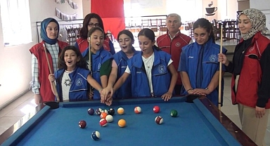 Pütürgeli genç kızlardan bilardo kursuna yoğun ilgi