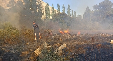 Malatya'da bahçe yangını