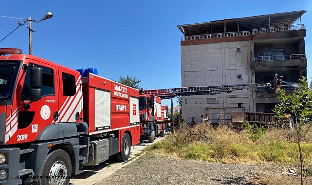 Malatya'da ev yangını korkuttu