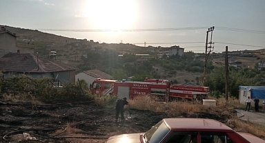 Malatya'da iki ayrı noktada bahçe yangını