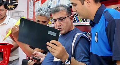 Yeşilyurt'ta zabıta ekiplerinden kırtasiye denetimi