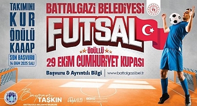 Battalgazi Belediyesi, 29 Ekim'e özel ödüllü futsal turnuvası düzenliyor