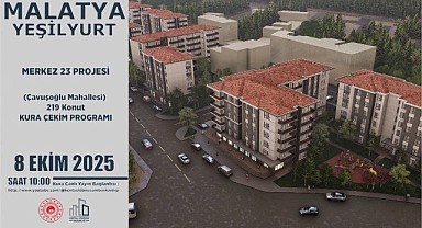 Malatya'da 535 Konut İçin Kura Çekimi Yapılacak