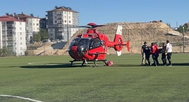 Malatya'da 77 yaşındaki hastaya hava ambulansıyla zamanında müdahale