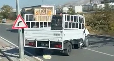 Malatya'da hafriyat kamyonu ile kamyonet çarpıştı: 1 ölü