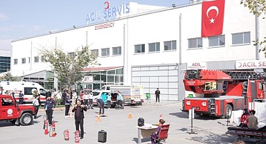 Malatya Eğitim ve Araştırma Hastanesi'nde Yangın, Tahliye ve Uygulamalı Saha Tatbikatı