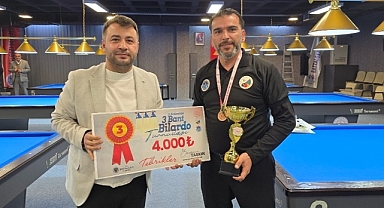 Battalgazi'de 3 Bant Bilardo Turnuvası sona erdi