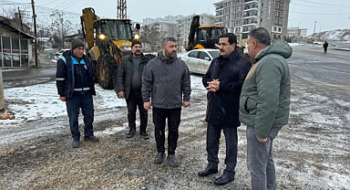 Battalgazi'de Başkan Taşkın ekiplerle birlikte sahada