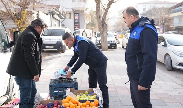 Battalgazi'de zabıta ekiplerinden yol güvenliği ve pazar denetimi