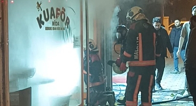 Malatya'da iş yerinde korkutan yangın
