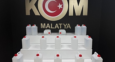 Malatya'da sahte alkol operasyonu