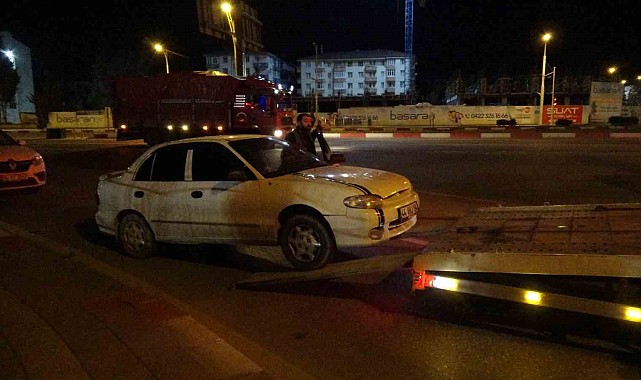 Malatya'da "dur" ihtarına uymayan sürücü gözaltına alındı