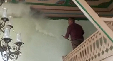 Darende'de camide korkutan yangın