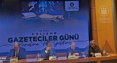İnönü Üniversitesi'nde 10 Ocak Çalışan Gazeteciler Günü paneli