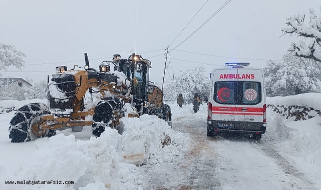 Malatya'da 136 kırsal mahalle yolu kapalı