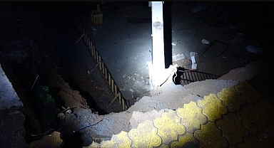 Malatya'da istinat duvarı çöken bina tahliye edildi