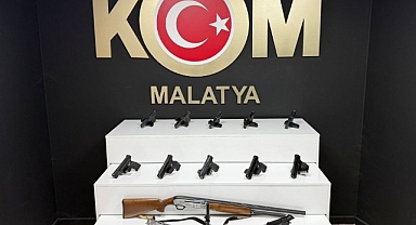 Malatya'da ruhsatsız silah operasyonu