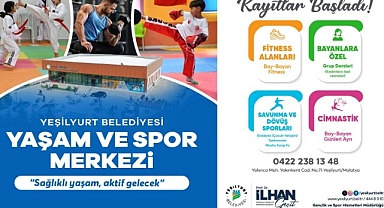 Yeşilyurt Belediyesi Yaşam ve Spor Merkezi'nde kayıtlar başladı