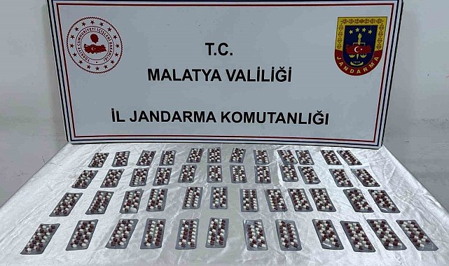 Battalgazi'de 661 adet sentetik ecza hapı ele geçirildi:1 gözaltı
