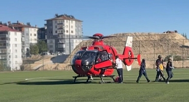 Malatya'da ambulans helikopter 70 yaşındaki hasta için havalandı