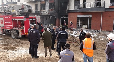 Malatya'da şantiyede korkutan yangın