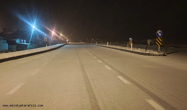 Malatya'nın yüksek kesimlerinde kar yağışı etkili oluyor