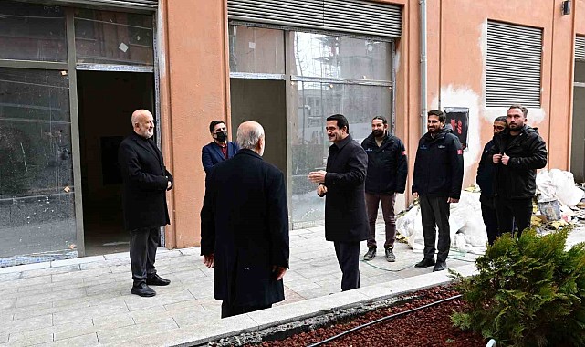 Başkan Taşkın, Akpınar Çarşı Merkezi'nde incelemelerde bulundu
