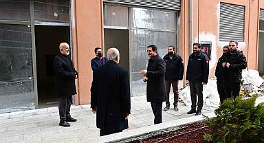 Başkan Taşkın, Akpınar Çarşı Merkezi'nde incelemelerde bulundu