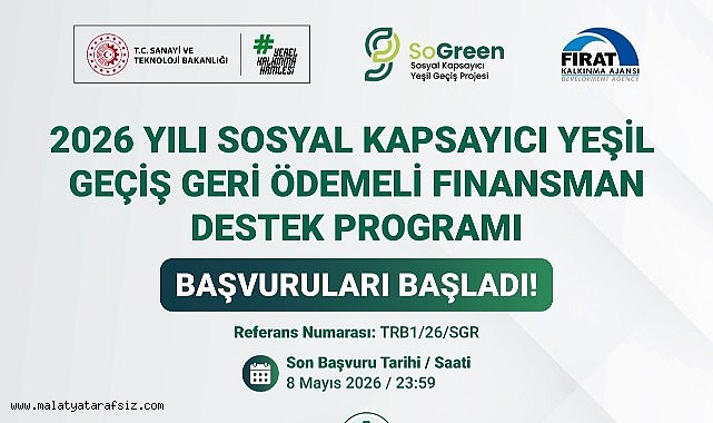 Fırat Kalkınma Ajansı'ndan KOBİ'lere 235 Milyon TL'lik yeşil dönüşüm finansmanı