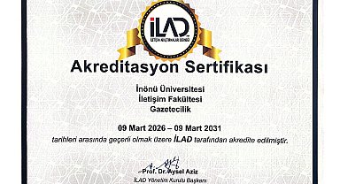 İnönü Üniversitesi gazetecilik bölümü 5 yıllık akreditasyon aldı