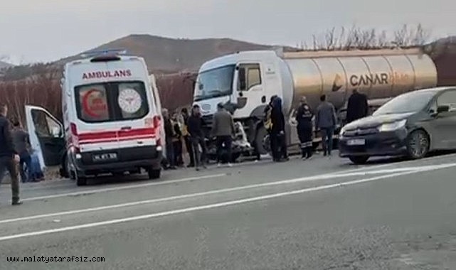 Malatya'da feci kazanın görüntüleri ortaya çıktı