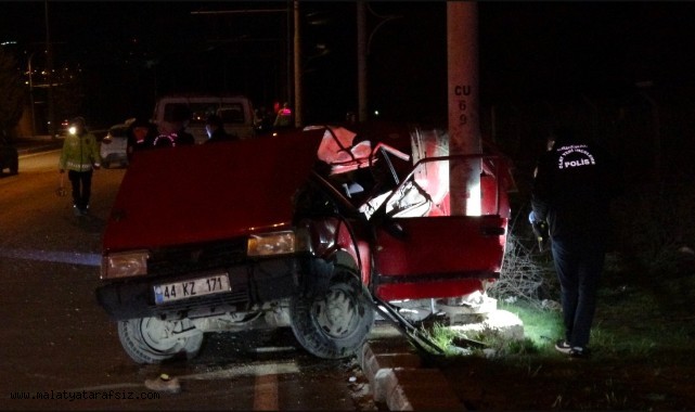 Malatya'da kazada yaralanan sürücü kurtarılamadı