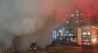 Malatya'da konteyner yangını