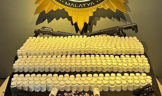 Malatya'da uyuşturucu ve silah operasyonu: 3 tutuklama