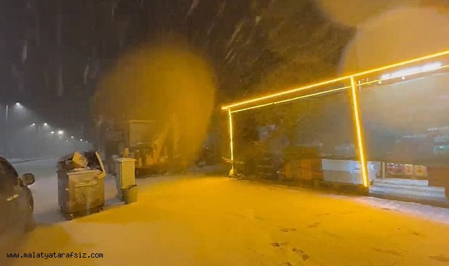 Malatya'nın yüksek kesimlerinde kar