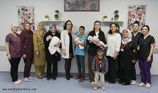 MEAH'ta 750 gram altı 3 prematüre bebek taburcu edildi