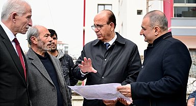 Başkan Geçit, Tecde Mahallesi'ndeki yol yenileme çalışmalarını inceledi