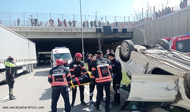 Malatya'da altgeçitte kaza: 2 yaralı