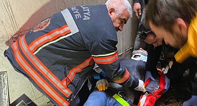 Malatya'da asansör boşluğuna düşen işçi yaralandı