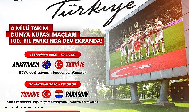Malatya'da Dünya Kupası heyecanı bu kez açık havada yaşanacak